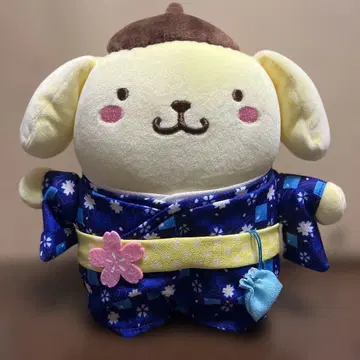 폼폼푸딩 므뉴구루미 S 일본풍 패턴 벚꽃 기모노