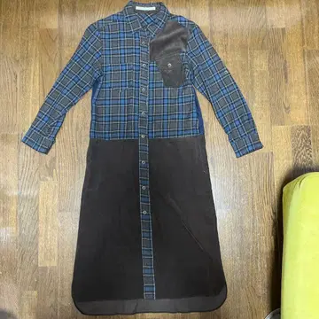 Spick&Span Pour Belle Femme 체크 무늬 셔츠 원피스