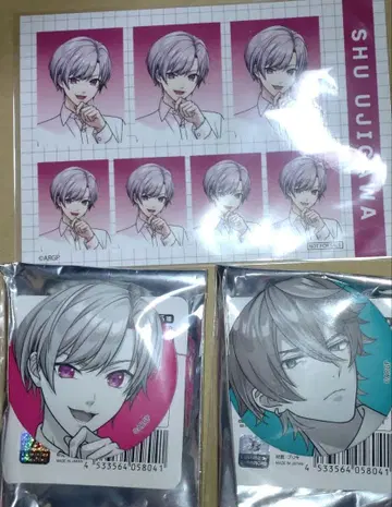 ARGONAVIS 카페 매트 캔뱃지 브로마이드 보라색 유카리 하루카