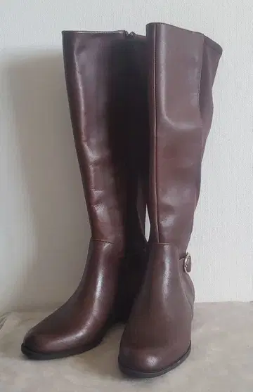 NINE WEST/나인 웨스트 롱 부츠 짙은 갈색/브라운 23 새상품