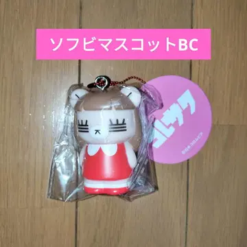 코레사와 레코짱 소프트 비닐 마스코트 BC 노멀 빨간색