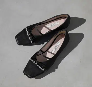 herlipto MaryJaneCrystalRibbonSatinFlats