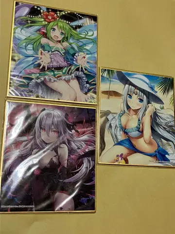 신계의 발키리 WEB 복권 아크릴 스탠드 미니 색지 5종 세트