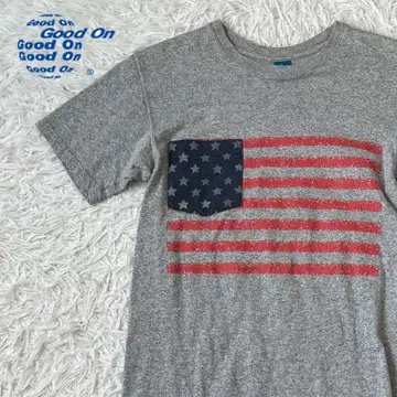 Goodon (굿온) 성조기 미국 포켓 티셔츠 일본제