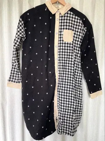 [ 티티카카 WA ] 도트 x 체크 무늬 원피스