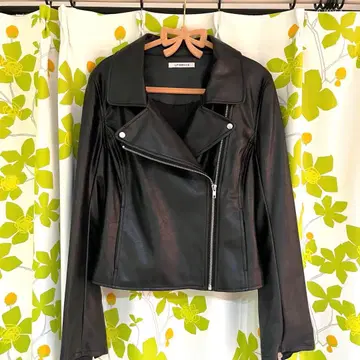 [ 새상품급 ] 립 서비스 인조 가죽 라이더 자켓 가죽 자켓