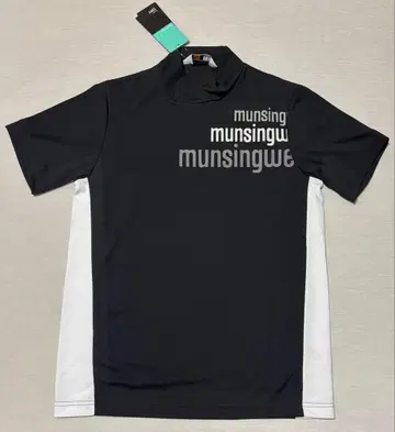 13200엔 먼싱웨어 EXcDRY m로고 모크넥 반팔 셔츠 M