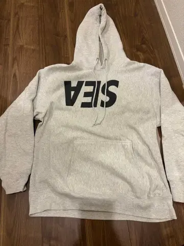 그레이 후드 부착 후드티 윈드앤씨