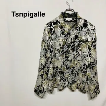 TSN 피갈레 긴팔 블라우스 앞 버튼 레귤러 기장 비침 있음 M