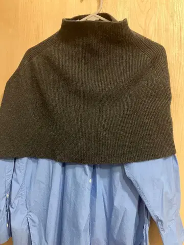 IENA 울 하이넥 니트 케이프 새상품급