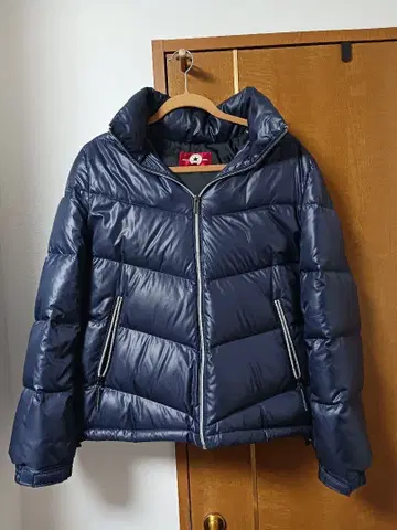CONVERSE 다운 자켓 M 네이비 퍼 포함