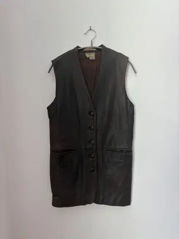 [ 40s ] 빈티지 가죽 베스트