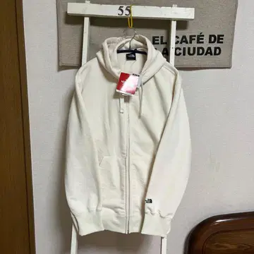 THE NORTH FACE 화이트 집업 후드티