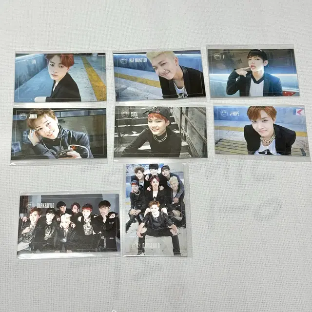 방탄소년단 BTS Dark&Wild 포토카드 7장