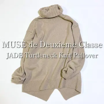 정가 3만 엔 두지엠 클라세 JADE 터틀넥 풀오버 새상품급