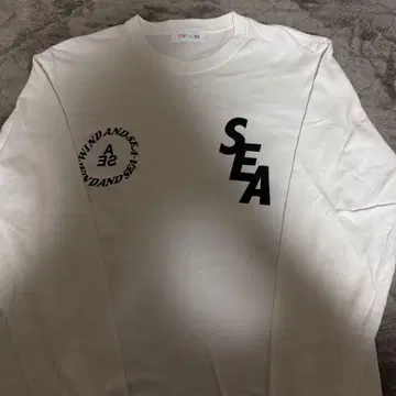 WIND AND SEA 화이트 T셔츠 M 사이즈