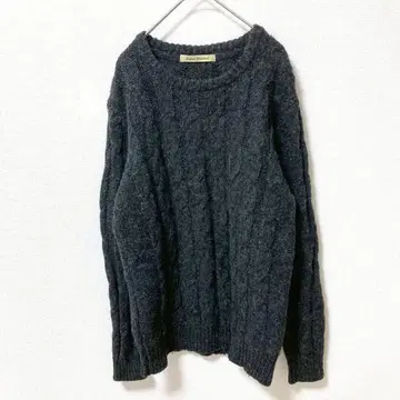 [ 저널 스탠다드 ] 고품질 케이블 짜임 니트 스웨터 울 100% L