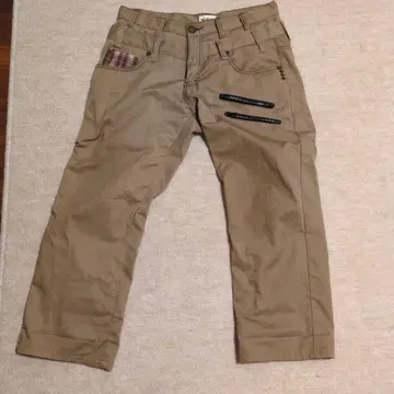 지퍼 포켓 부착 팬츠 허리 85