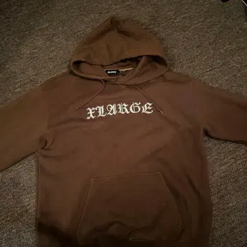xlage 브라운 후드티