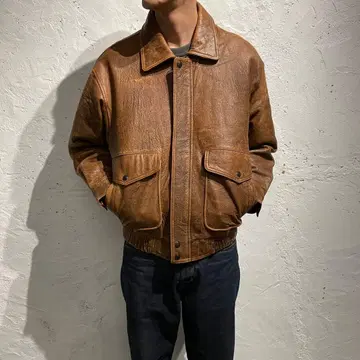 90s 빈티지 구제 의류 라무 가죽 자켓 봄버 자켓 A-2