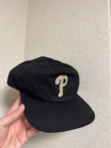 OG City Cap P 로고 캡 블랙