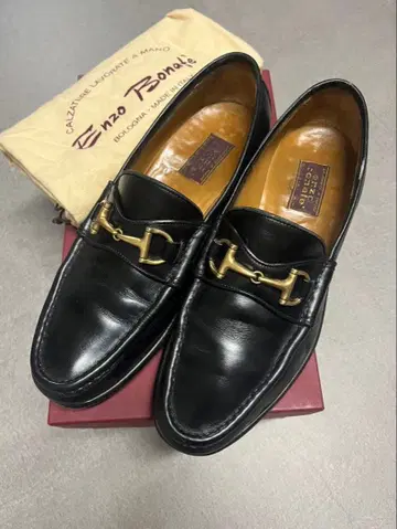 엔초 보나페 BEAMS F 별주 비트 로퍼 블랙