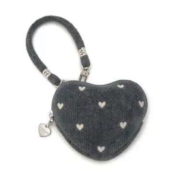 페이 하트형 파우치 그레이
