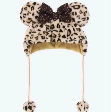 디즈니 레오파드 무늬 캡 브라운
