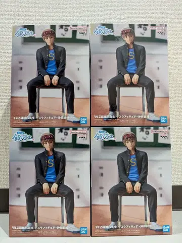 3년 Z반 긴파치선생 은혼 데스크 피규어 오키타 소고 4체 세트