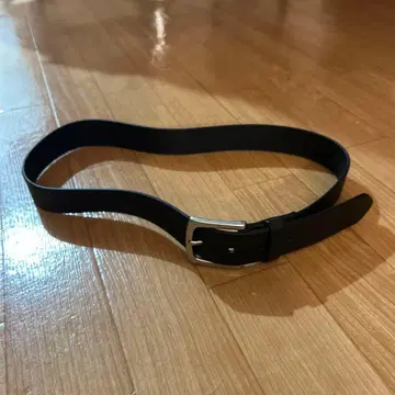 GAP 블랙 벨트 재생 가죽제