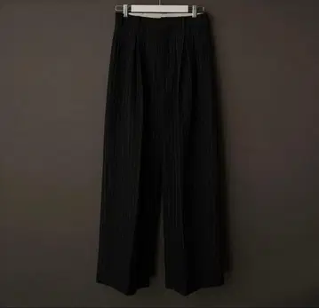 shikitari MIXTUCKDESIGNWIDESTRIPE SLACKS