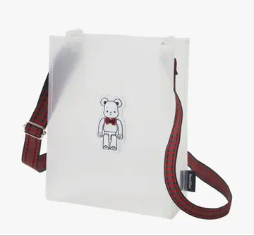 패밀리아 베어브릭 숄더백 빨간색