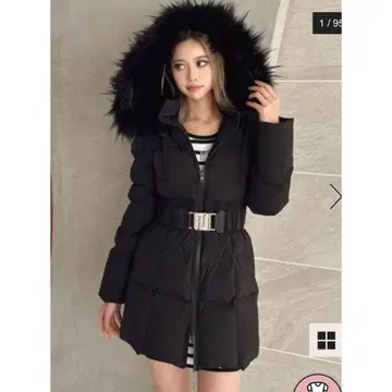 GYDA 다운 코트 벨트 포함 2024