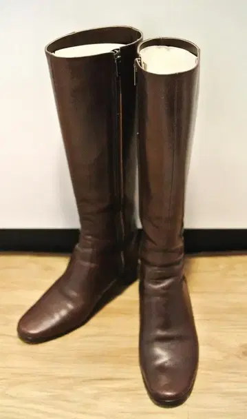 REGAL 롱 부츠 다크 브라운 사이드 지퍼 22.5cm