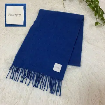 MACKINTOSH PHILOSOPHY 캐시미어 머플러 블루
