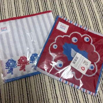 2개 세트 미야쿠미야쿠 핸드 타월 오사카 만박 타월