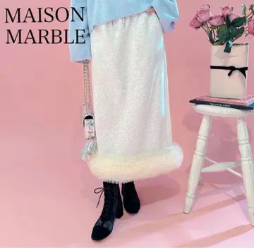 MAISONMARBLE 메종마블 튤 스웨터 스커트