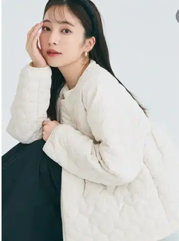 코카 퀼팅 하트 자켓