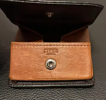 CYPRIS 브라운 가죽 코인 케이스