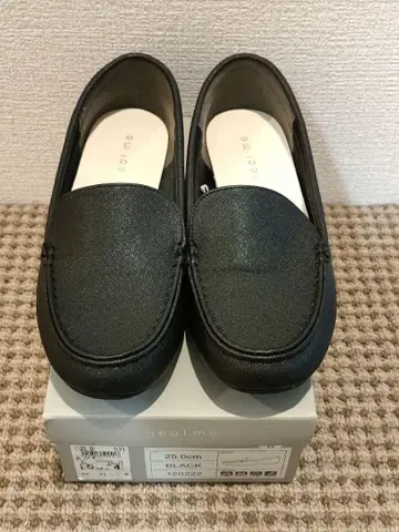 블랙 심플 로퍼 25.0cm