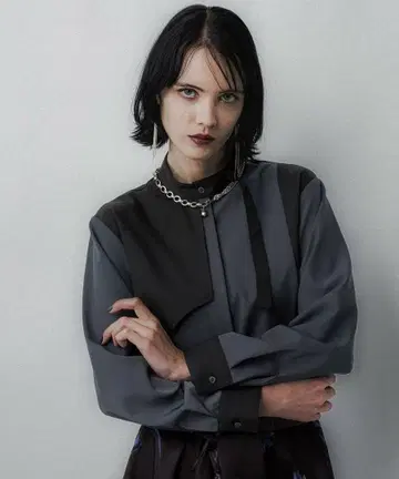 25AW 신상 HARE 하레 하이컬러 블라우스 블랙 그레이