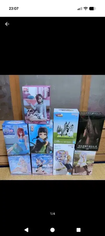 애니메이션 캐릭터 피규어 9체 세트