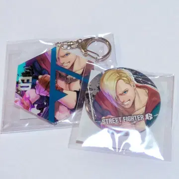 [ 새상품 ] 스트리트 파이터 6 에드 캡콤 복권 캔뱃지 아크릴 키링