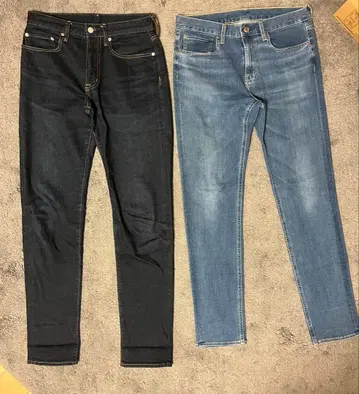 GU 데님 팬츠 2개 세트