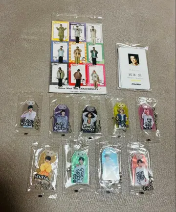 Snow Man 아크릴 키링 부적 mini 스노우 시트 명함 카드