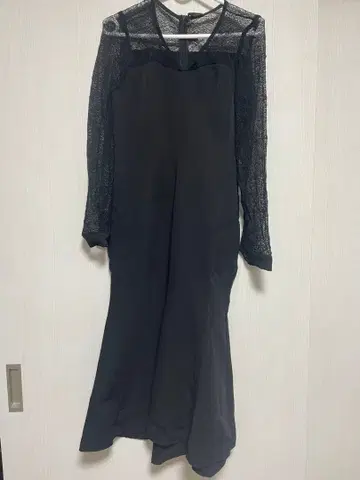 블랙 레이스 머메이드 드레스