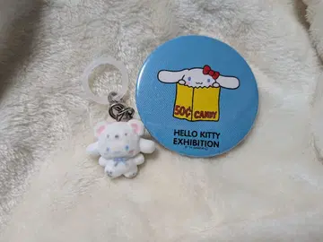 헬로키티전 시나몬 시나모롤 캔뱃지 메지루시 참