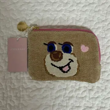 러브리 바이 페이러 클로즈업 테디 걸 L자 파우치 [ 새상품 미사용 ]