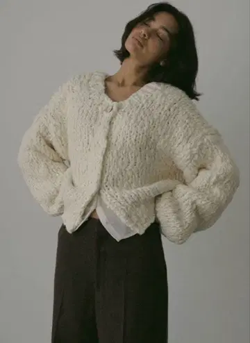 etre tokyo 2way 핸드 니트 가디건