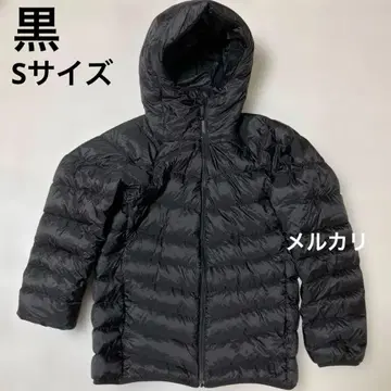 새상품 울트라 라이트 다운 자켓 S 남성용 블랙 파우치 없음